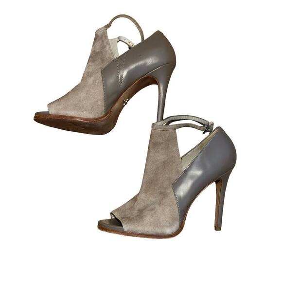 Costume National Peep Toe - Beige Booties - Size 10 - Picture 2 of 9